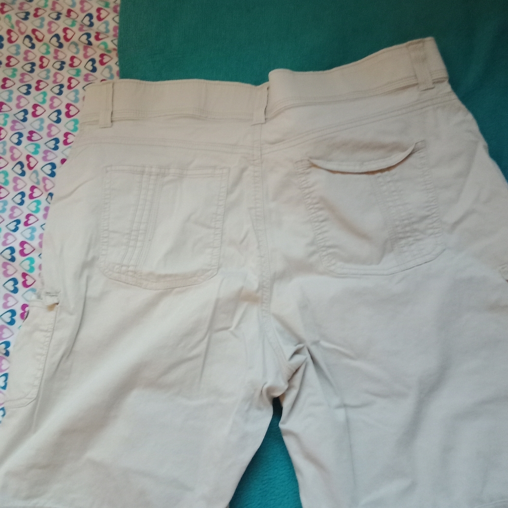 Tan cargo shorts